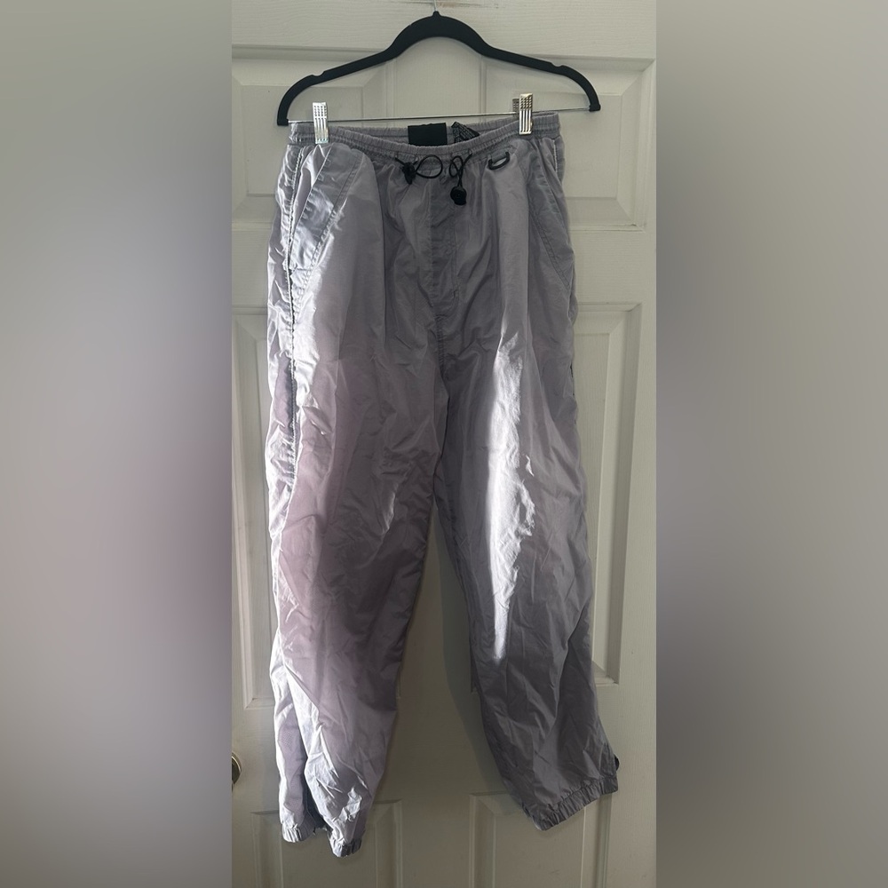 Vintage Starter Track Windbreaker Pants S Mesh Lined Warm‎ Up Purple Baggy.